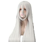 Anime cosplay peluca juego Nier Automata Yorha tipo A No.2 A2 Cosplay pelucas plata blanco largo recto resistente al calor sintético pelucas de pelo sintético+peluca gorra