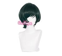 Anime cosplay peluca Mai Zenin Cosplay Jujutsu Kaisen Cosplay 30 cm corta Navidad verde oscuro peluca Cosplay pelucas de anime pelucas sintéticas resistentes al calor