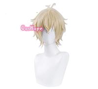 Anime cosplay peluca Mikaela Hyakuya Cosplay Seraph des End Cosplay Peluca rubia Cosplay Anime Cosplay Pelucas sintéticas resistentes al calor