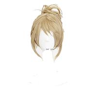 Anime cosplay peluca Prince of Stride Riku Yagami Cosplay Pelucas cortas rubias resistentes al calor sintético peluca de pelo sintético+gorro de peluca