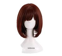 Anime cosplay peluca Reino Corazones. III Kairi Cosplay pelucas corto rojo marrón resistente al calor sintético peluca de pelo sintético+gorra de peluca