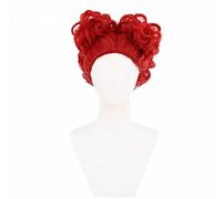 Anime cosplay peluca roja reina cosplay Alicia en el país de las maravillas fiesta Cosplay mujeres peluca roja corta Cosplay Anime Cosplay peluca sintética resistente al calor pelucas sintéticas