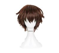 Anime cosplay peluca Seraph des End Yoichi Saotome Cosplay Pelucas Marrón Corto Resistente al Calor Peluca de Pelo Sintético+Peluca Gorra
