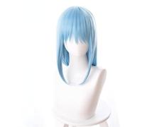 Anime Cosplay Rimuru Tempest Peluca, Tensei Shitara Slime Datta Ken Blue Cabello Largo Y Liso Para Halloween, Fiesta, Carnaval