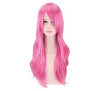 Anime Cosplay The royal elder sister Long Wavy Pink Wig Synthetic Hair Halloween Costume Party Wigs For Women High Temperature