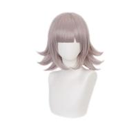 Anime Cosplay Wig Cosplay Cosplay para mujeres Nanami Chiaki Wig Linda peluca bob bob con gorra de peluca para Halloween