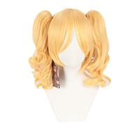 Anime Cosplay Wig for Arisa Ichigaya Cosplay Wig,Golden 2 Ponytail Wig Synthetic Hair,Halloween Costume Cosplay,for Christmas Carnival Party