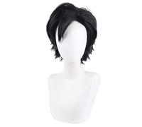 Anime Cosplay Wig For Karasuno High School Volleyball Club Kuroo Tetsurou Role play Wigs Black Short Wig