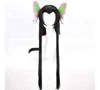 Anime Cosplay Wig for Kochou Kanae Cosplay Wig,Long Straight Black Wig Synthetic Hair,Halloween Costume Cosplay,for Christmas Carnival Party