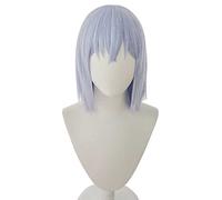 Anime Cosplay Wig for Mashiro Kurata Cosplay Wig,Gray Blue Short Wig Synthetic Hair,Halloween Costume Cosplay,for Christmas Carnival Party, OneSize, AS Show