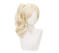 Anime Cosplay Wig for Miyashita Ai Cosplay Wig,Golden Ponytail Curly Wig Synthetic Hair,Halloween Costume Cosplay,for Christmas Carnival Party