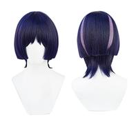Anime Cosplay Wig for Scaramouche Cosplay Wig,Short Straight Wig Synthetic Hair,Halloween Costume Cosplay,for Christmas Carnival Party
