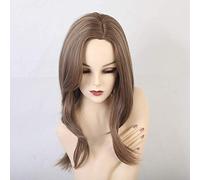 Anime Cosplay Wig Light Brown Wavs Short Wigs for Women Cosplay Cosplay Pelgas Side Parte rubia Pelucas para el cabello natural Fibra resistente al calor Mujeres