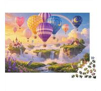 Anime Countryside Jigsaw Puzzle 1000 Piece Recyclable Material Fairy Tale Village Puzzles para Ancianos Aliviar Demencia Senil Divertido Actividad Excelente Idea de Regalo 70x50cm/1000pcs