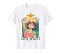 Anime Cristiano - Cruz de Jesús de la Biblia Kawaii Ya No Temo Camiseta