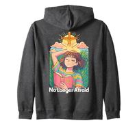 Anime Cristiano - Cruz de Jesús de la Biblia Kawaii Ya No Temo Sudadera con Capucha