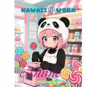 Anime Cute Kawaii Girls Coloring Book: Adorable Animal Outfits, Fun Jobs & Careers | 29 Single-Sided Coloring Pages for Relaxation