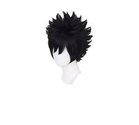 Anime Dabi Short Black Cosplay Wig Boku no Hero Academia Halloween Costume Heat Resistant Synthetic Hair Wigs