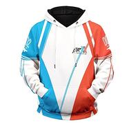 Anime Darling in The FranXX Cosplay Sudadera con Capucha con Cremallera Zero Two Hoodie de Manga Larga Code:002 Sudadera Strelizia Pullover