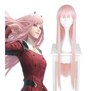 Anime DARLING in the FRANXX Cosplay Wigs ZERO TWO Cosplay Wig Heat Resistant Synthetic Wig Hair Halloween Party Women Pink Wig