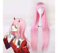 Anime DARLING In The FRANXX Pelucas de cosplay Zero Two Cosplay Peluca Peluca sintética resistente al calor Cabello Halloween Carnaval Fiesta Mujeres