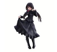 Anime Date A Live Figure Tokisaki Kurumi Figura de vestido negro modelo de niña estatua adornos de muñeca juguetes regalos para fanáticos del anime, 20 cm