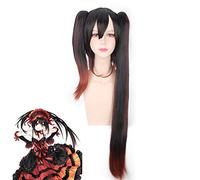 Anime DATE A LIVE Nightmare Tokisaki Kurumi Long Wig Cosplay Disfraz Mujer Pelo sintético Fiesta de Halloween Pelucas