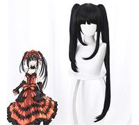 Anime DATE A LIVE Nightmare Tokisaki Kurumi Peluca larga Disfraz de Cosplay Mujeres Pelo sintético Fiesta de Halloween Juego de roles pelucas