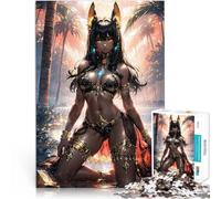 Anime de Cleopatra Tropical Rompecabezas para Adultos 1000 Piezas Desafío difícil para aliviar el estrés Interacción Entre Padres e Hijos 38x26cm