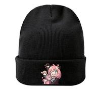 Anime de dibujos animados de punto Gorro Spy x Family Anya Forger Gorro de punto Otoño Invierno Hombres y Mujeres al aire libre cálido sombrero de punto Borde enrollado Gorro de lana Gorras Beanie