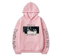 Anime Death Note Sudadera con Capucha L·Lawliet Chaqueta Cosplay Disfraz Suéter Sudadera de Manga Larga para Hombres Mujeres