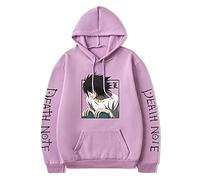 Anime Death Note Sudadera con Capucha L·Lawliet Sudadera con Capucha Disfraz de Cosplay Unisex Sudadera con Capucha de Manga Larga para Hombres/Mujeres/Adolescentes
