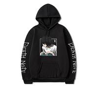 Anime Death Note Sudadera con Capucha L·Lawliet Sudadera con Capucha Disfraz de Cosplay Unisex Sudadera con Capucha de Manga Larga para Hombres/Mujeres/Adolescentes