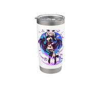 Anime Demon Girl Japanese Aesthetic Waifu Kawaii Otaku Art Vaso térmico de acero inoxidable de doble pared
