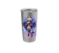 Anime Demon Girl Japanese Aesthetic Waifu Kawaii Otaku Art Vaso térmico de acero inoxidable de doble pared