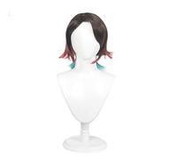 Anime Demon Slayer Kimetsu no Yaiba Enmu Cosplay disfraz peluca tatuaje Anime pelo corto gradiente rampa peluca de pelo