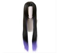 Anime Demon Slayer Kimetsu no Yaiba Kochou Kanae Cosplay Wig Long Straight Heat Resistant Synthetic Hair Wigs + Wig Cap