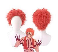 Anime Demon Slayer Kimetsu no Yaiba Komaji Akaza Peluca corta roja Disfraz de Cosplay Pelo sintético resistente al calor Hombres Mujeres Pelucas MZ-1451