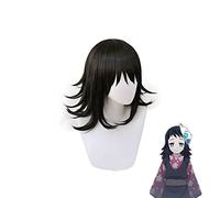 Anime Demon Slayer Kimetsu No Yaiba Makomo Peluca Negra Cosplay Disfraz Mujeres Pelo Sintético Resistente Al Calor Pelucas De Juego De Rol
