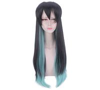 Anime Demon Slayer Kimetsu No Yaiba Pelucas de Cosplay Tokitou Muichirou Peluca de Cosplay Peluca sintética Pelo Fiesta de Halloween Blade Of Demon Wig