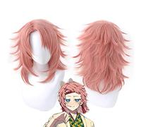 Anime Demon Slayer Kimetsu no Yaiba Sabito peluca Cosplay hombres mujeres pelucas de pelo sintético resistente al calor MZ1441