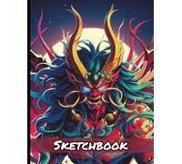 Anime Demon Themed Art Sketchbook: Personal Artist Book for Drawing Sketching Doodling | Kids Teens Adults Appropriate