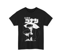 Anime Detective Conan Anime tee 90s Black T Shirt #2 Black XXL