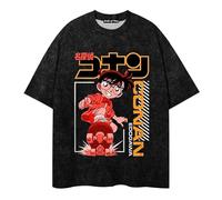 Anime Detective Conan Camiseta Unisex Anime Impreso Manga Corta Suelta Casual Top Retro Tendencia Harajuku Estilo Camiseta Anime Fan Apparel Case Closed Camiseta...