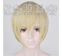 Anime Detective Conan,Case Closed Furuya Rei Cosplay Wigs Short Blonde Heat Resistant Synthetic Hair Wig + Wig Cap