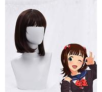 Anime Die iDOLM @ STER Cosplay Pelucas Amami Haruka Cosplay Peluca sintética resistente al calor Pelo Halloween Carnaval Fiesta Cosplay Peluca