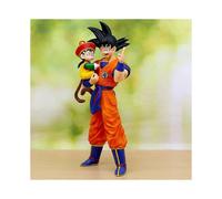 Anime Dragon Ball Son Goku with Gohan Figure Son Goku Figurine 30cm Pvc Action Figures Collection Model Toys for Children GiftsNo box Remote Control R