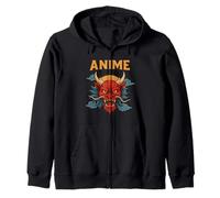 Anime Dragon Rising: Poder mítico Retro Sudadera con Capucha
