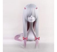 Anime Eromanga Sensei Izumi Sagiri Cosplay peluca gradiente pelucas con pajaritas juego de rol pelo + peluca gratis peluca con horquillas