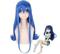 Anime Fairy Tail Cosplay peluca Lucy Heartfilia Wendy Marvell larga recta azul resistente al calor pelucas de disfraz de pelo sintético Pl-628